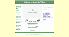 Desktop Screenshot of glenoaksvillage.com