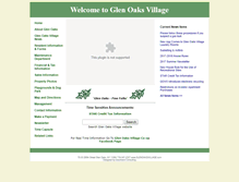 Tablet Screenshot of glenoaksvillage.com